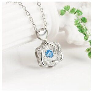 NWT - Silver “Beating Heart” Charm Necklace